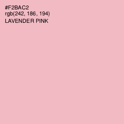 #F2BAC2 - Lavender Pink Color Image